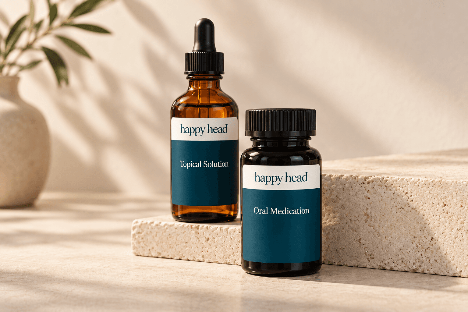 Hair-loss treatment product illustration